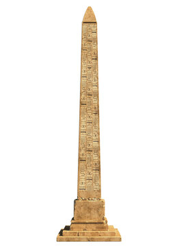 egyptian obelisk 3d rendering