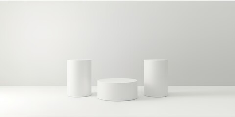 Round pedestal for product showcase