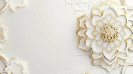 Creative concept design of Islamic celebration day Ramadan Kareem or Eid al-Fitr Adha, - obrazy, fototapety, plakaty