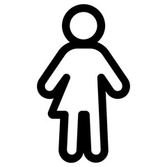 gender neutral icon, simple vector design