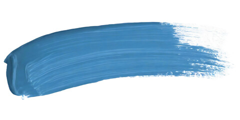 smear of blue paint, texture of acrylic, oil paint