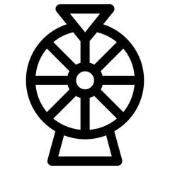 fortune wheel icon, simple vector design - obrazy, fototapety, plakaty