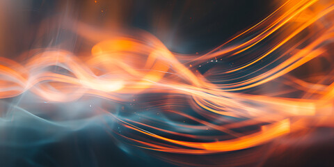 Vibrant Abstract Sound Wave Equalizer on Dark Background Soft gradient dynamic abstract background with futuristic pulsating waves of light and energy

