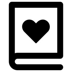 love story icon, simple vector design