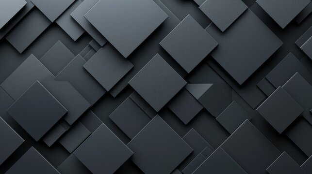 Abstract Geometric Backgrounds: A 3D vector illustration of a monochromatic abstract background