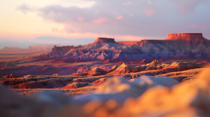 Fototapeta na wymiar Monument Valley Beautiful landscapes of the desert 