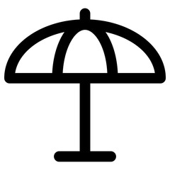 parasol icon, simple vector design