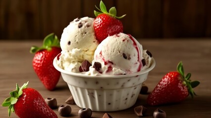  Deliciously tempting strawberry ice cream dessert