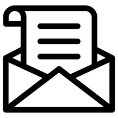 newsletter icon, simple vector design
