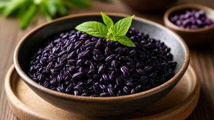  Delicious purple rice with a hint of freshness
