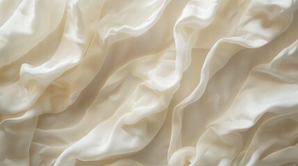 A luxurious soft, shiny silk fabric background with elegant flowing waves