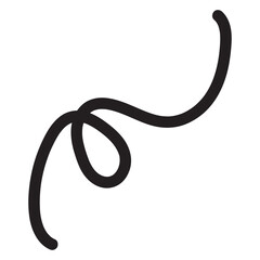 Swirl line. Elements of calligraphy. Vintage ornament with dividers and swashes. Curly swish for design. 11:11