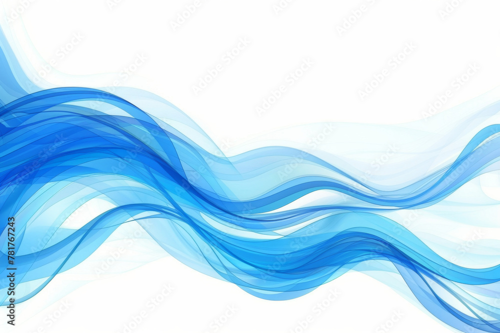 Poster abstract blue wave background vector presentation design illustration with copy space