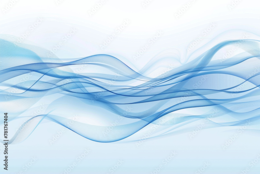 Poster abstract blue wave background vector presentation design illustration with copy space