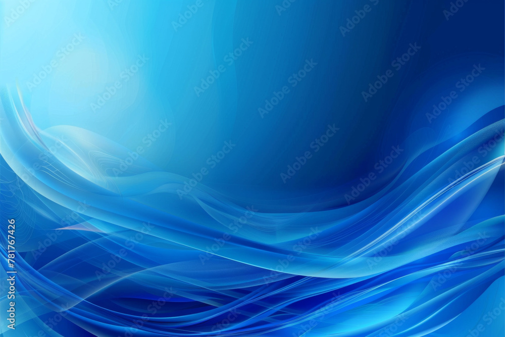 Poster abstract blue wave background vector presentation design illustration with copy space