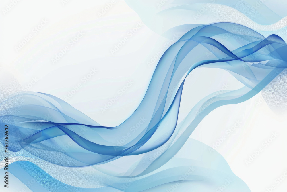 Poster abstract blue wave background vector presentation design illustration with copy space
