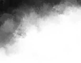 抽象的な黒色の霧煙のテクスチャ背景素材/背景透過　5