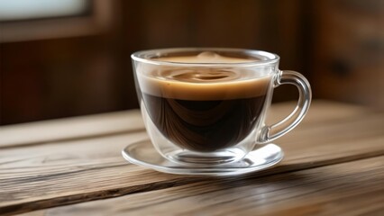 Obraz premium A moment of tranquility with a frothy coffee