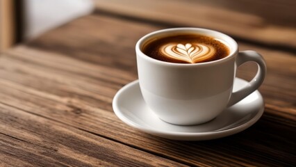  A moment of tranquility with a frothy coffee