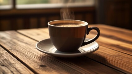 Fototapeta premium Warmth in a cup comfort on the table