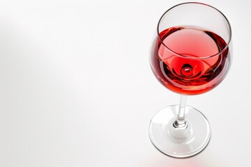 赤ワインの入ったグラス