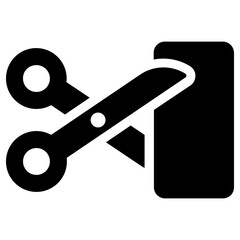 cut icon, simple vector design