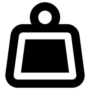 weight icon, simple vector design