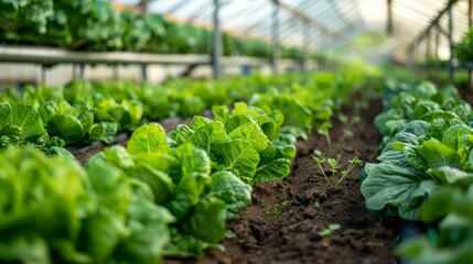 Sustainable agriculture practices on a high-tech farm, integrating technology with traditional...
