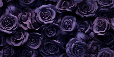 floral pattern wallpaper in the style of gothic dark