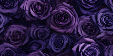 floral pattern wallpaper in the style of gothic dark - obrazy, fototapety, plakaty
