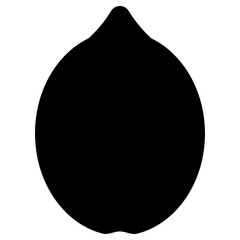 lemon icon, simple vector design