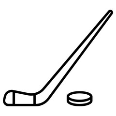 hockey icon, simple vector design - obrazy, fototapety, plakaty