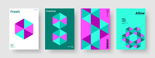 Fototapeta premium Geometric Poster Template. Abstract Flyer Design. Creative Report Layout. Business Presentation. Brochure. Background. Book Cover. Banner. Newsletter. Leaflet. Journal. Magazine. Catalog. Handbill