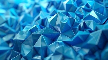 blue low poly background