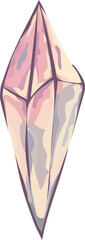 Purple crystal illustration on transparent background.
