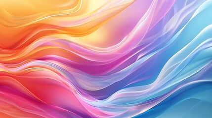 Obraz premium Colorful wave abstract gradient background