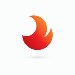 Fire flame Logo Template vector, Oil gas energy logo concept