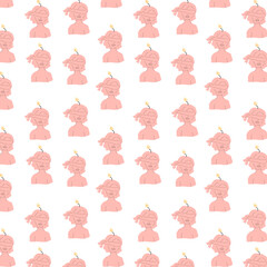 Aromatherapy Seamless Pattern with Vector Candles. Vector illustration can used for wrapping paper, wallpapers, posters, cover design.