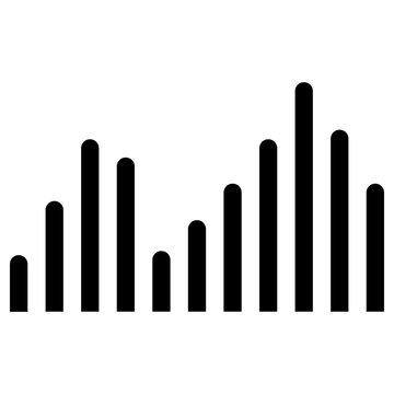 soundwaves icon, simple vector design