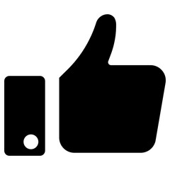 thumb icon, simple vector design