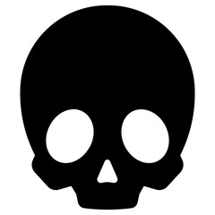 skull icon, simple vector design - obrazy, fototapety, plakaty