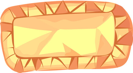 Yellow diamond illustration on transparent background.
