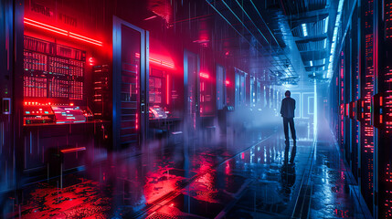In the Neon Light, A Glimpse of the Future, Technology and Human Interaction Visualized