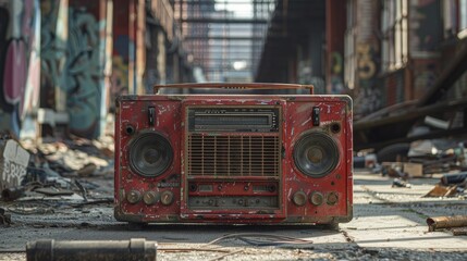 Boombox Sessions in Graffiti Laden Alleys, A Retro Revival