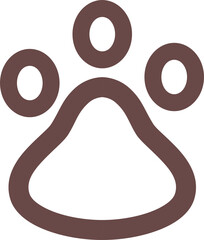 Dog footprint