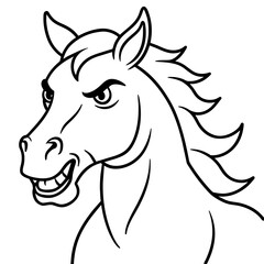 horse head vector