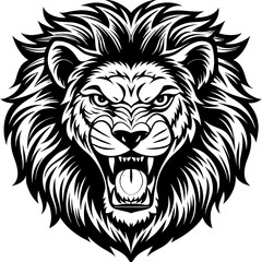 lion head vector