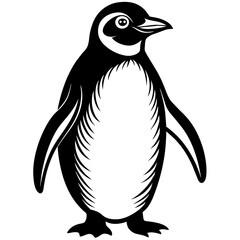 penguin cartoon isolated on white