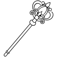 illustration of a wand