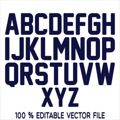 Classic college font. Vintage sport font in american style for football, baseball or basketball logos and t-shirt. Athletic department typeface, varsity style font. Vector